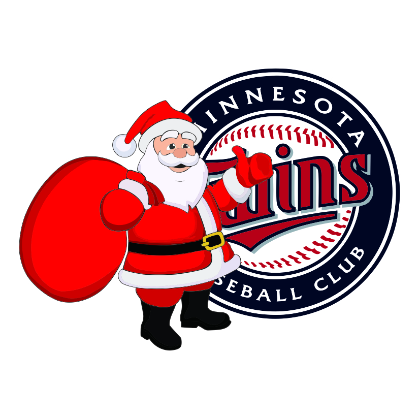 Minnesota Twins Santa Claus Logo iron on paper